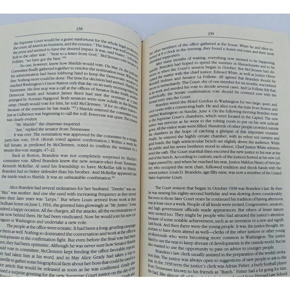 Brandeis By Lewis J. Paper Biography Jewish Supreme Court Justice Vintage 1983 - Picture 4 of 9